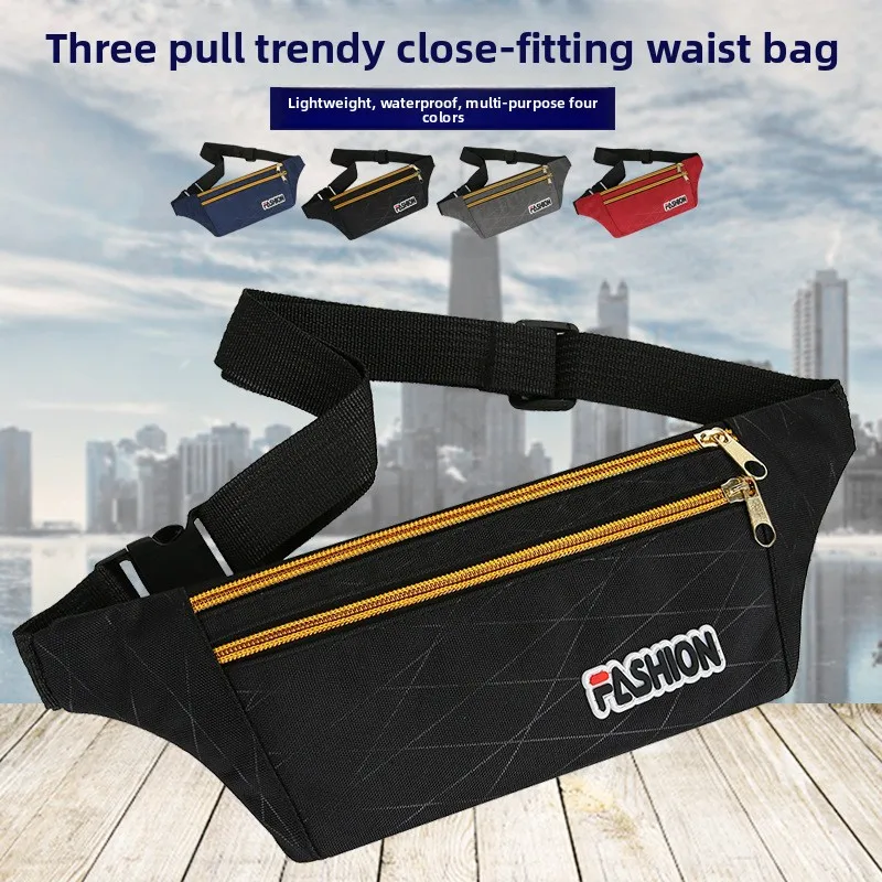 

Oxford Cloth Sports Outdoor Fanny Pack, Men's and Women's Mobile Phone Bag, Fanny Pack, Large-capacity Cashier Oblique Span Bag.