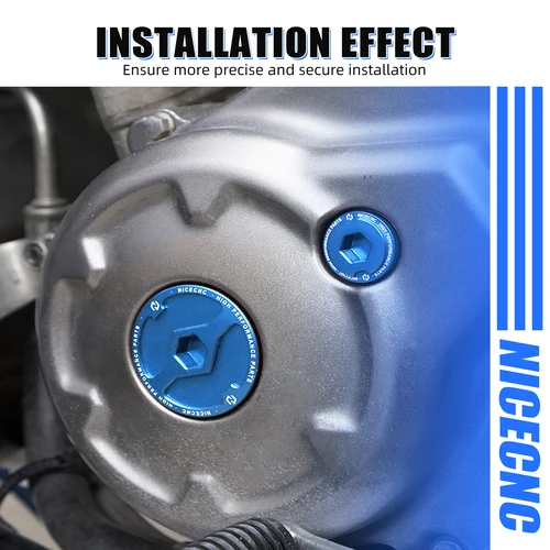 Imagen 2 del producto Kit de enchufe de cárter de motor ATV para Yamaha Raptor 700 660 Grizzly 550, cubierta de motocicleta para Yamaha 700 Raptor Plug YZ250F YZ450F