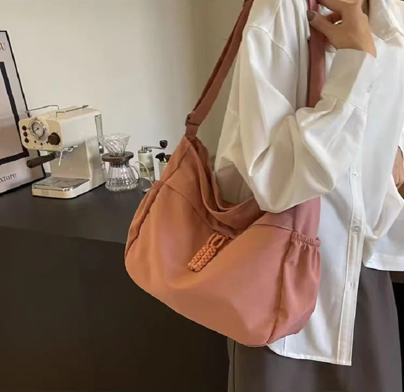Nylon Crossbody Bag Lightweight High Capacity Shoulder Bag Nylon Single Shoulder Bag High Quality For Outdoor Activities Daily