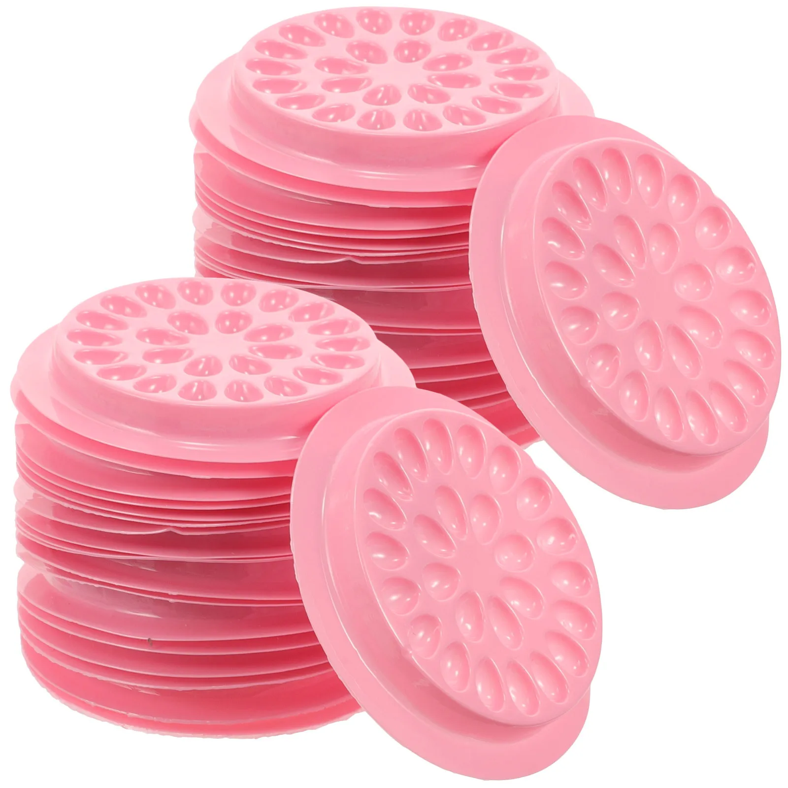 

100pcs Eyelash Glue Holders Fake Adhesive Pallets For Lash Extension Tools Grafting Holder Salon Diy Use Lash Supplies