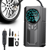 LCD Display With LED Light for Car Motorcycle Bicycle Ball 150PSI 60W Tire Air Pump Portable Inflator Air Compressor Digital