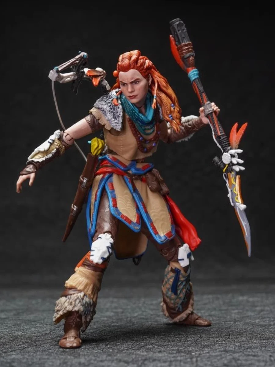 6 Inches Spin Master Ps5 Horizon Zero Dawn Aloy Luxury Edition Action Figure Movable Joint Doll Model Garage Kit Toys Gift