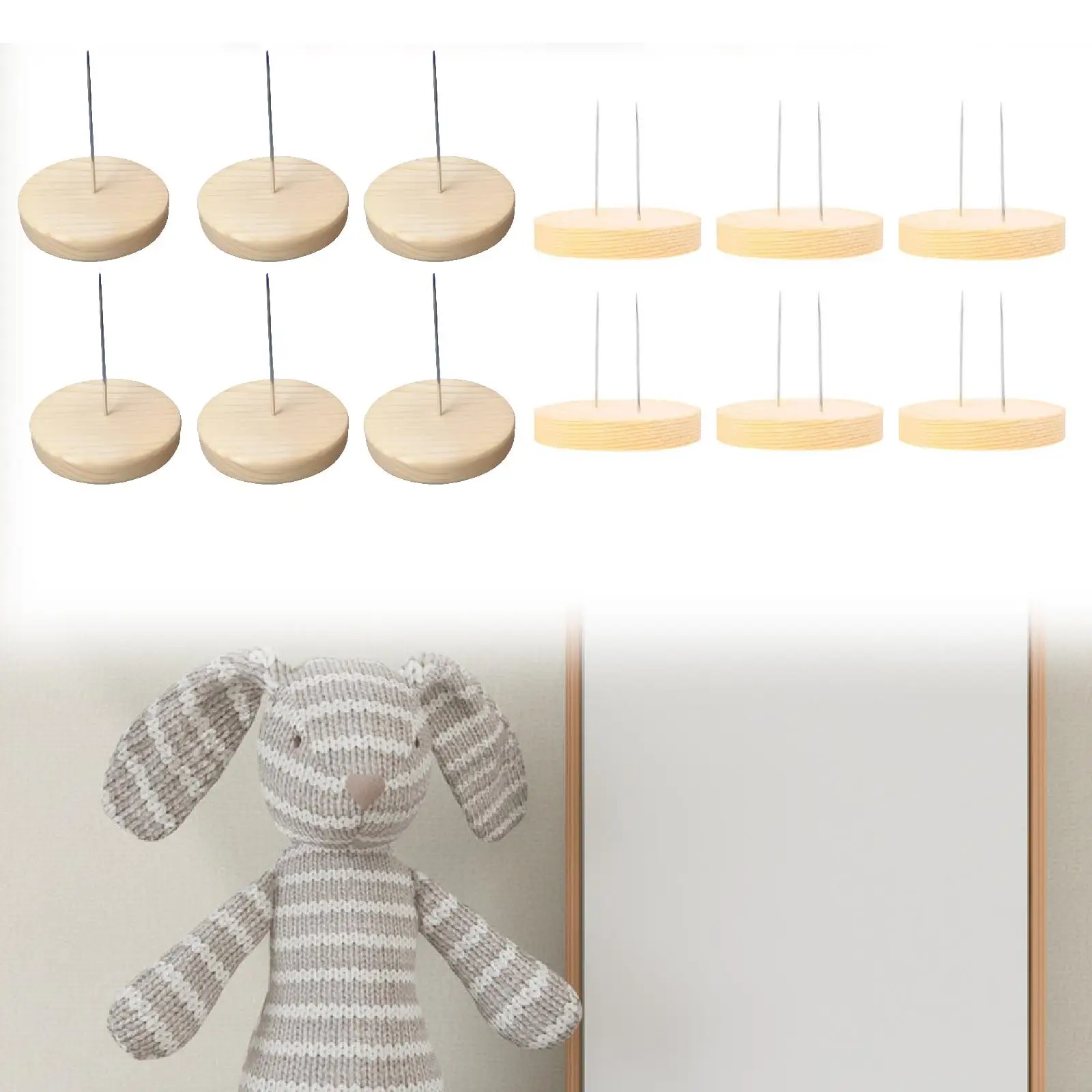 

6-компонентная подставка для кукол, подставка для кукол, держатель для кукол для вязания крючком