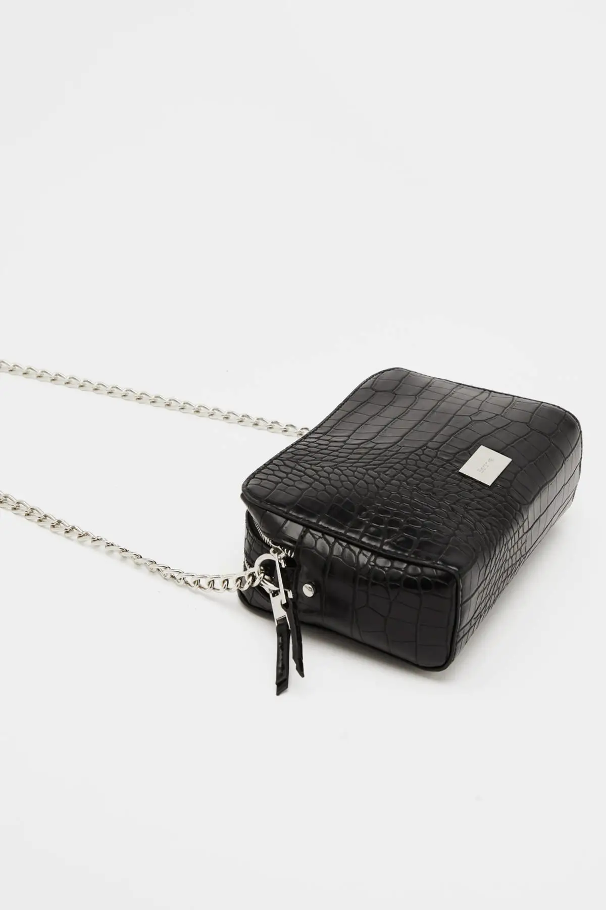 Women Black Chain Cross Shoulder Bags 08931266