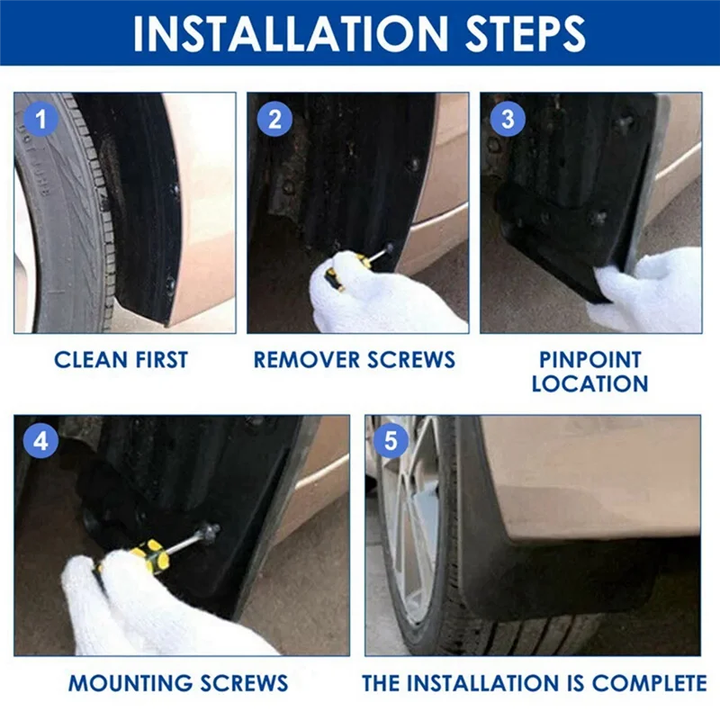 4 قطعة سيارة قطعة من نسيج الطين اللوحات سبلاش واقي من الطين درابزين ل BYD يوان يوب 2024 اكسسوارات السيارات-X67A