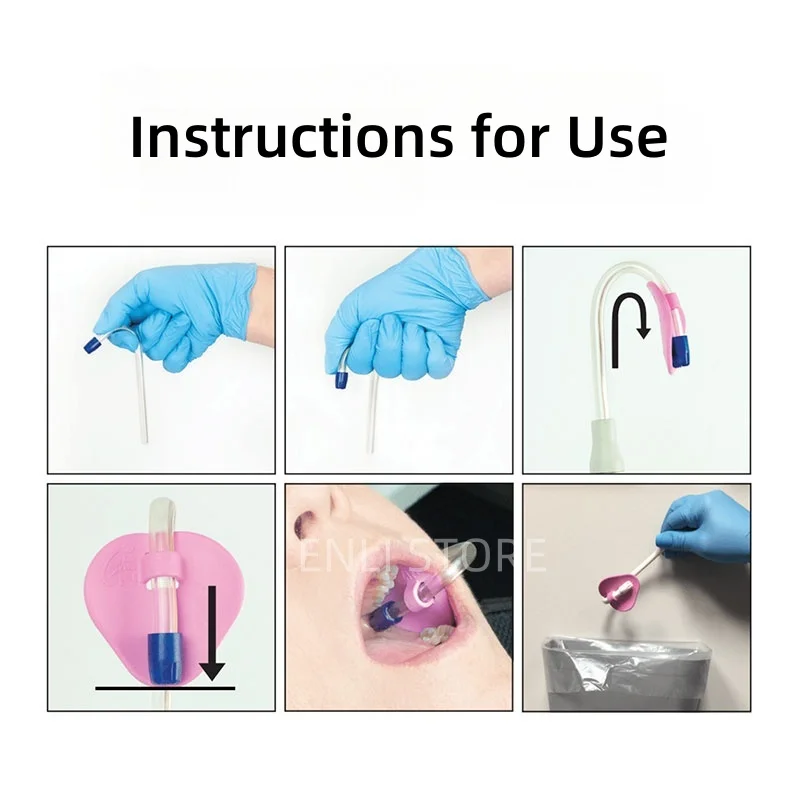 50 قطعة/الحقيبة أنبوب شفط الأسنان حامل أنبوب اللعاب القاذف HVE أنبوب الموضع الأوتوكلاف #5