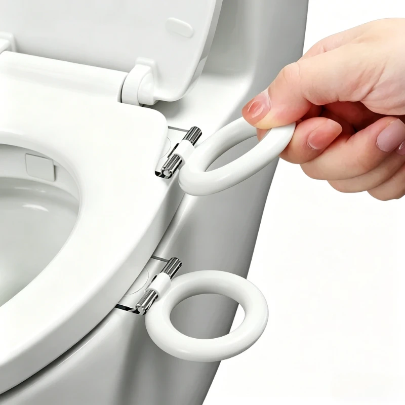 Portable Toilet Seat Lid Lifter Handle Avoid Touching Bathroom Accessories Hygienic Toilet Cover Lifting Uncovered Device