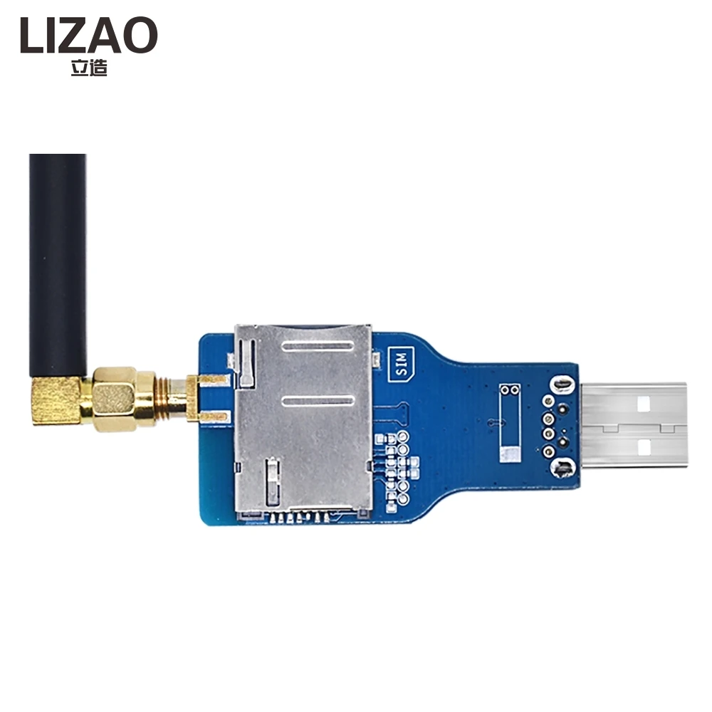 USB SIM800C Serial GPRS GSM Module, CH340 Chip Wireless Communication Board With Antenna For PC Electronic DIY Project