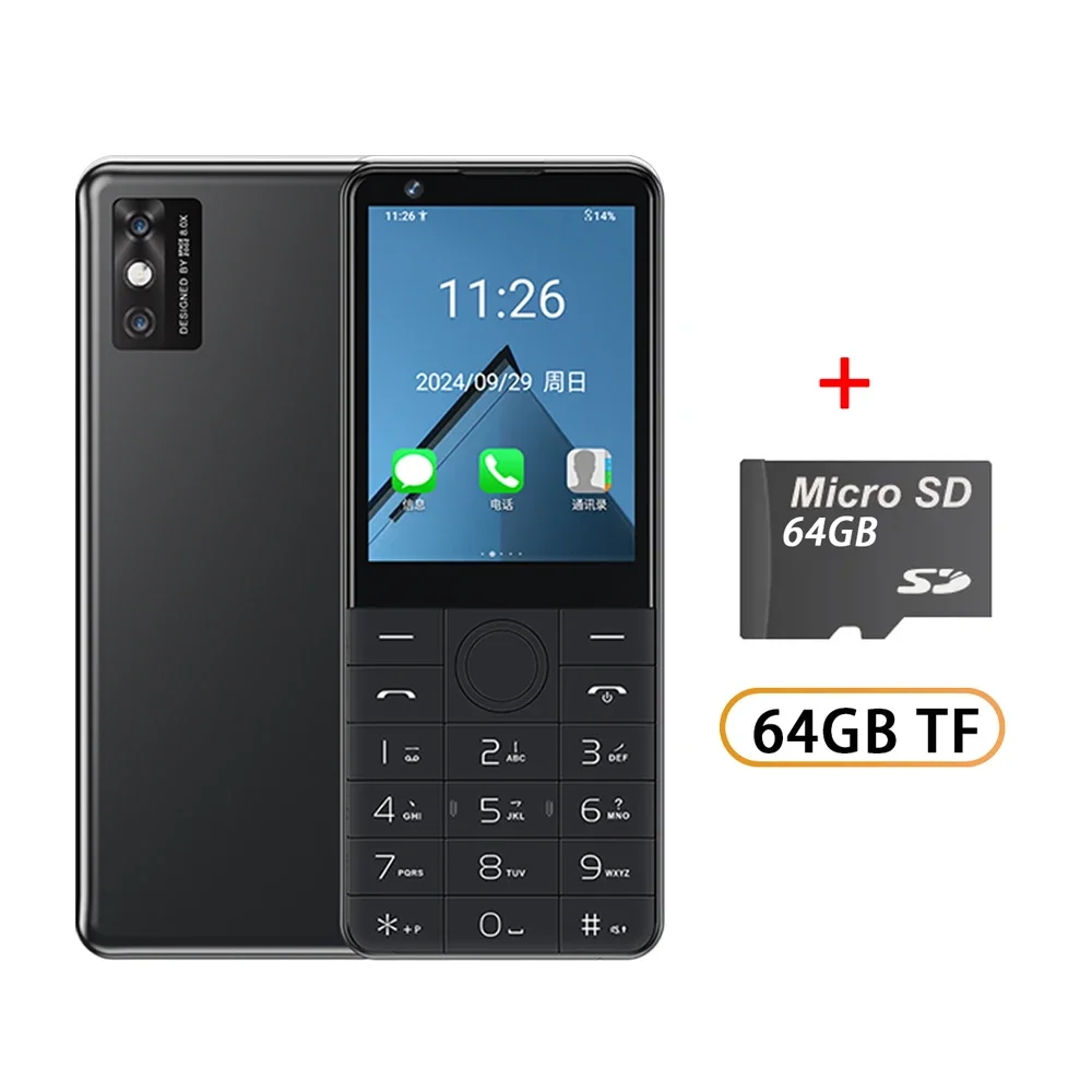 DOOV R77 Pro 4G Smart Touch Screen 2.8“ 3GB+32GB Android 5MP Camera Whatsapp Russian Multilingual Keyboard Smart Button Phone image 3