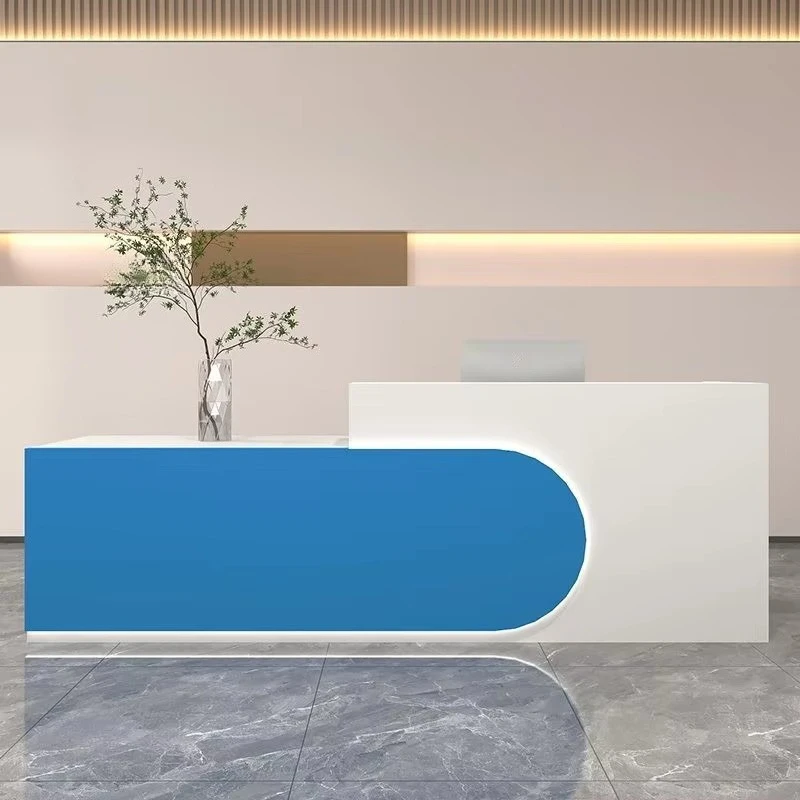 

dt-Modern Company Front Shop Bar Hotel Yellow Reception Desk Table Front Counter Reception Desk#