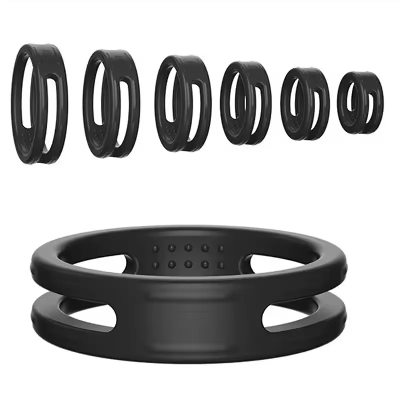 Reusable Silicone Delay Cock Ring Soft Male Delayed Ejaculation Penis Rings Scrotum Testis Restraint Sex Toys for Men Adult Gay