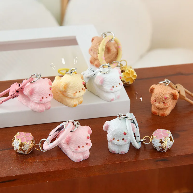 1pc Cute 3D Dog Keychain, Cute Bag Accessories and Phone Pendant, Creative Gift for Best Friend Girl, Couple, Valentine's Day