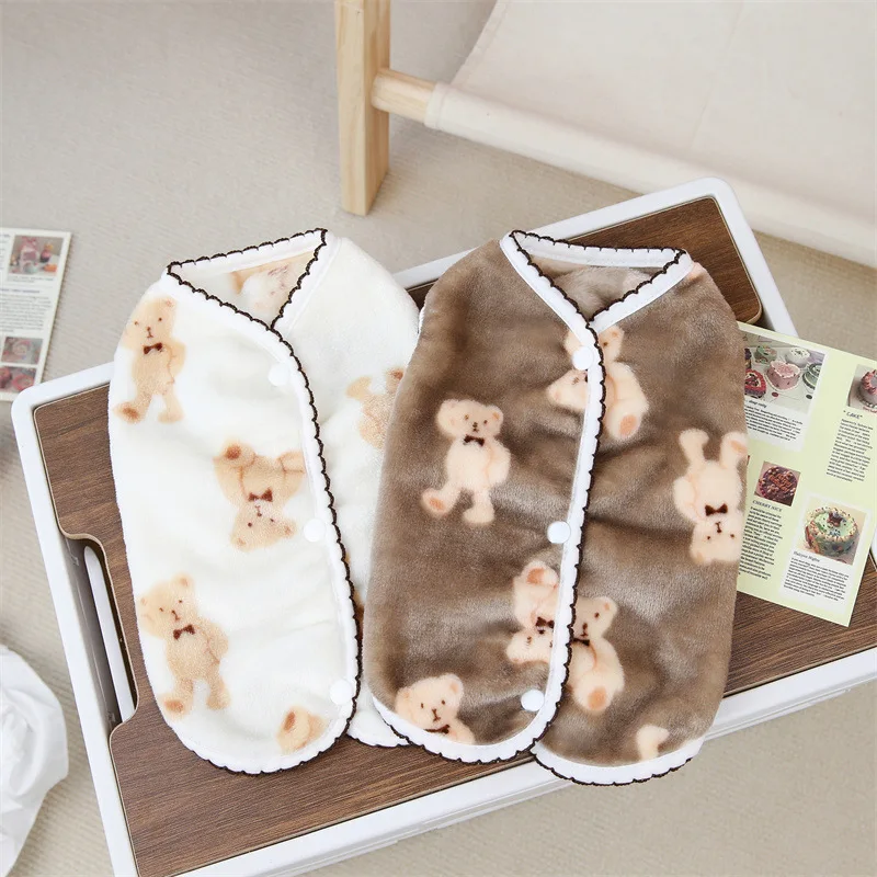 Vestiti caldi per cani di piccola taglia gatti gilet in pile giacca invernale per cuccioli Bulldog francese cappotto Chihuahua Yorkies Shih Tzu costumi abiti