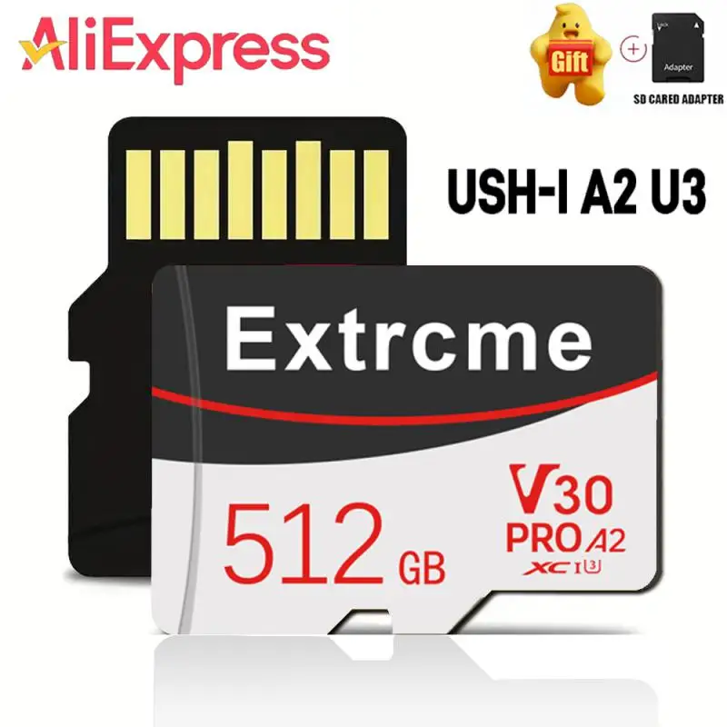Original 128GB SD Card Memory Card TF/SD 256GB 512GB Mini Memory Card Class10 For Camera/Phone 2024 NEW