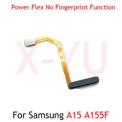 For Samsung Galaxy A15 4G 5G A155 A156 Power Switch ON OFF Home Button Side Key Flex Cable No Fingerprint Touch ID