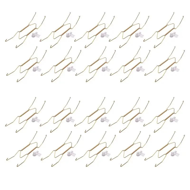 

AB47-20 Pack Plate Hangers, Wall Plate Hangers And 20 Pack Wall Hooks, Compatible Decorative Plates, Antique China, (8 Inch)