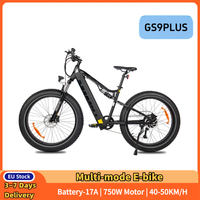 GS9 Plus Hybrid E-Bike 750W Peak Power 48V17Ah 9-Speed Precision Control 4.0 Anti-Sink Tires All-Weather Adventure