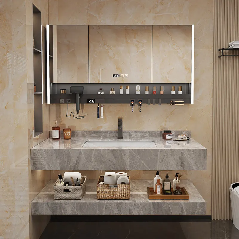 Simple Dressers Bathroom Cabinet Vanity Storage Organizer Mirror Bathroom Cabinet Makeup Luxury Vestidores Trendy Furniture