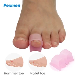 Pexmen 2/4/10Pcs Hammer Toe Corrector for Women Hammertoe Straighteners for Curled Toes for Protecting Toes from Rubbing