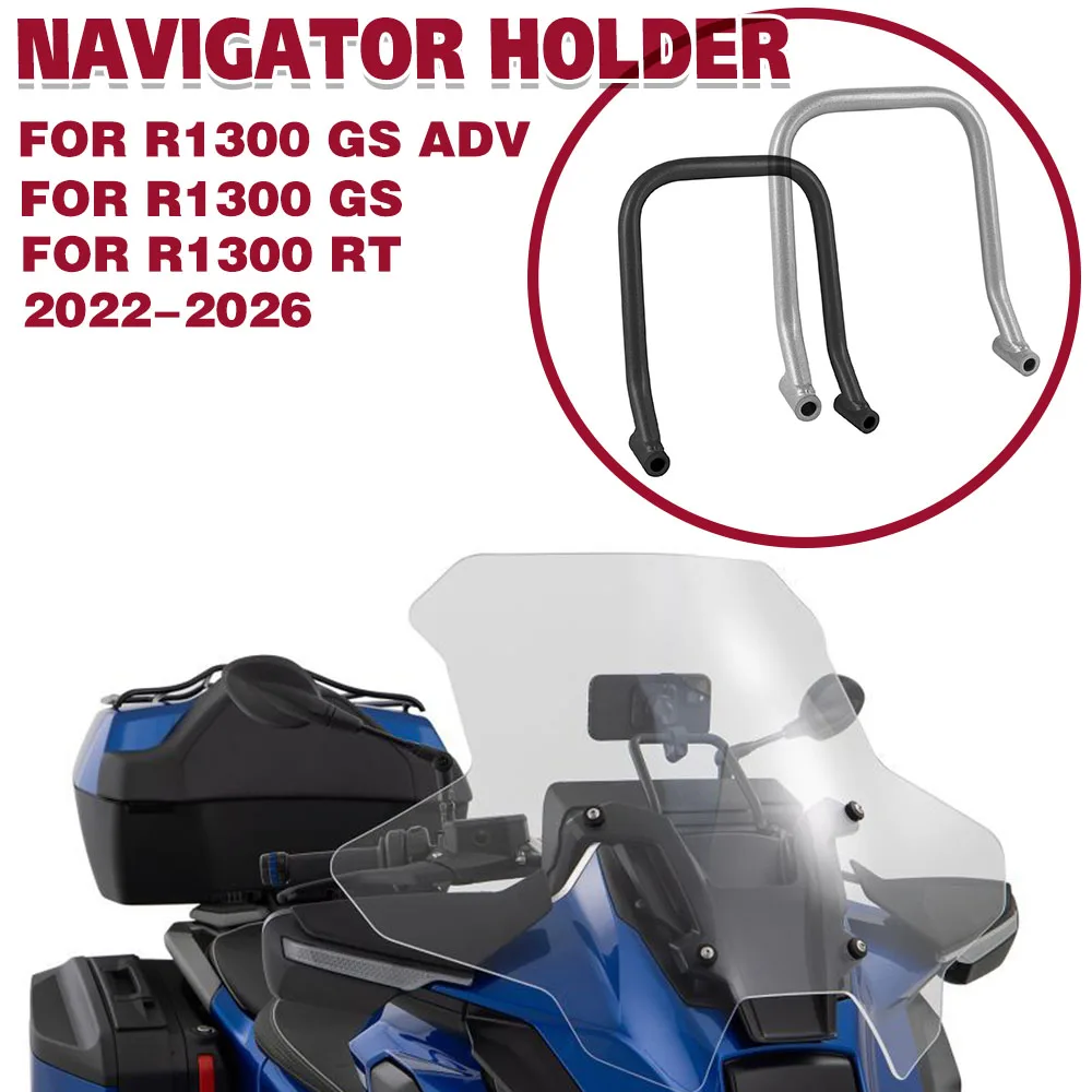 

For BMW R1300RT 2024-2026 R1300GS ADV 22-26 Motorcycle Windshield Phone Navigator Holder GPS Mount Bracket R1300 R 1300 RT RS