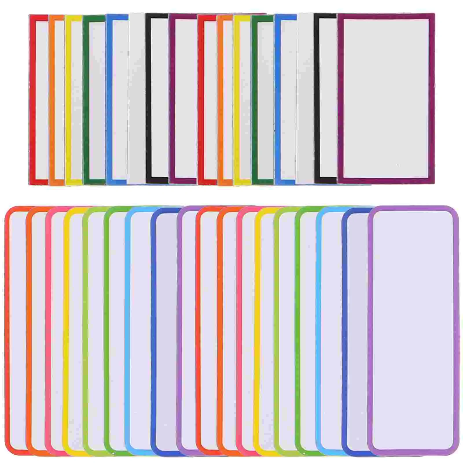 Magnetic Label Fridge Erasable Writable Magnets Labels Dry Erase Markers Strips for Whiteboard