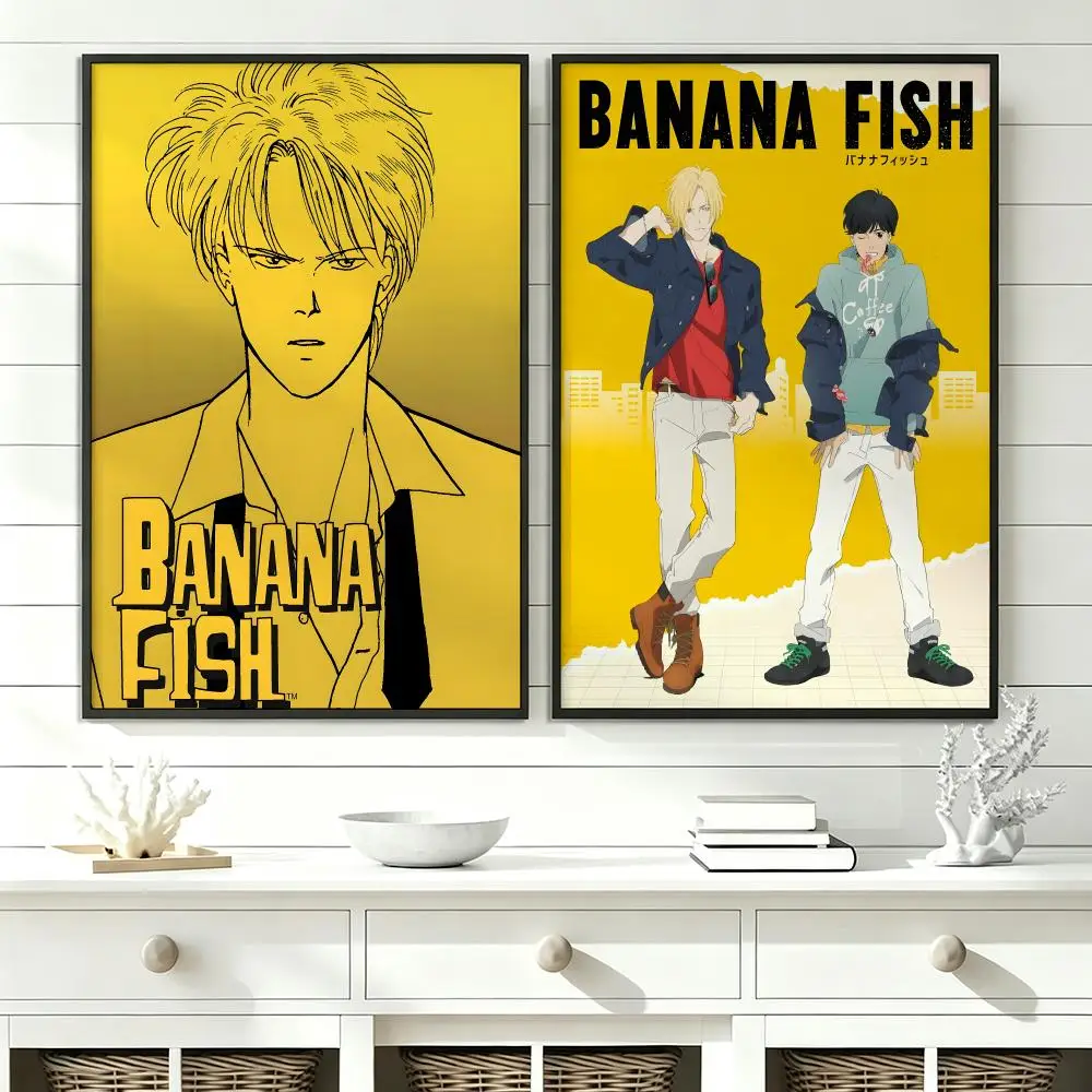 comic Banana Fish Poster Poster HD Trendy SelfAdhesive Wall Art Print For Living Room Bedroom Dorm Office Home Gift
