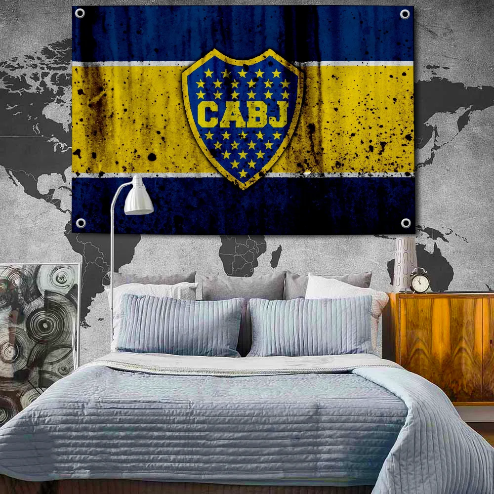 Hanging Flags CABJ Flag Boca Juniors Flag for Rooms Banner Club Flag Wall Decoration Outdoor Decor Room Aesthetic Decorations