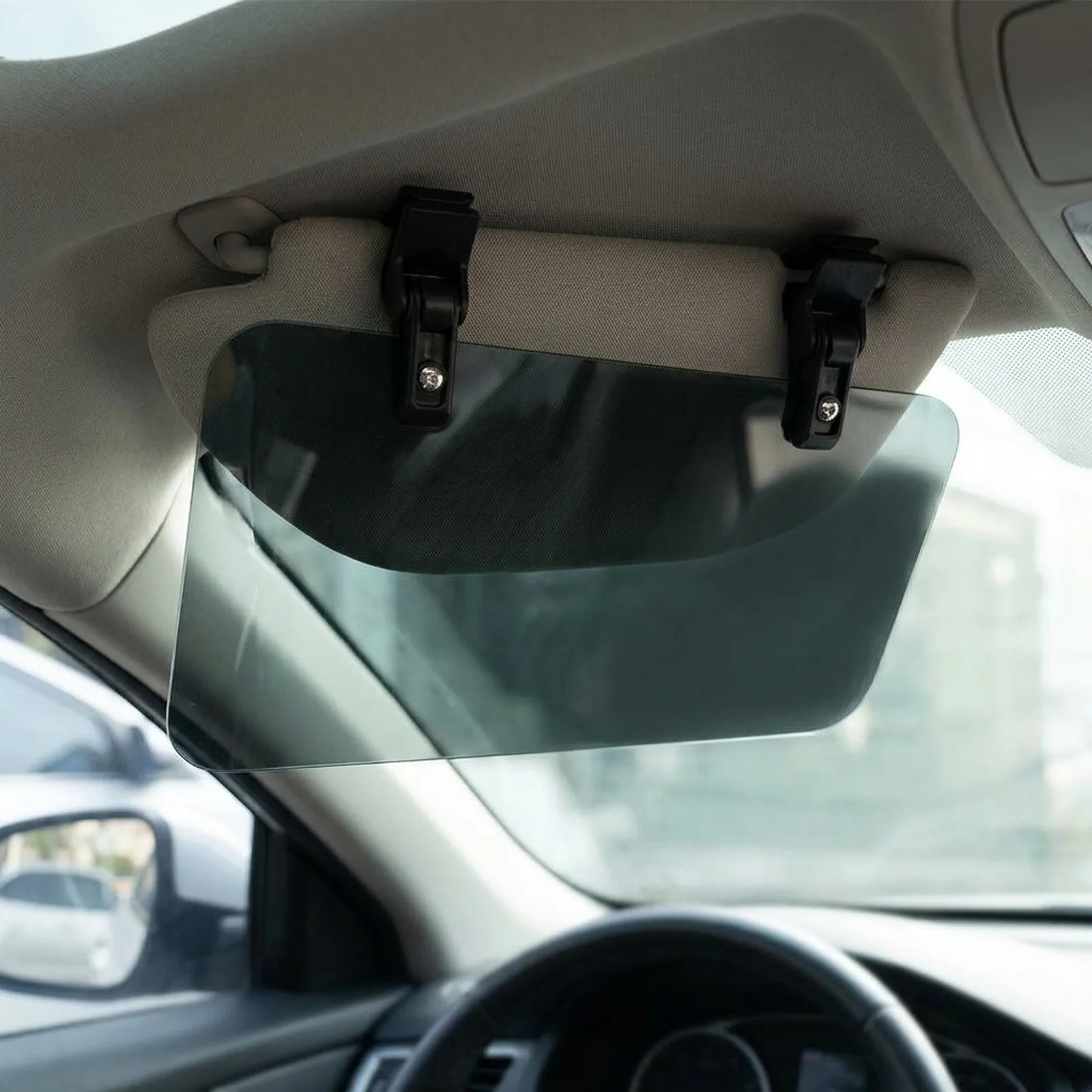 Sun Visor Extension Block for Cars with Adjustable Design and Secure Dual Clips to Improve Driver Visibility and Reduce Glare