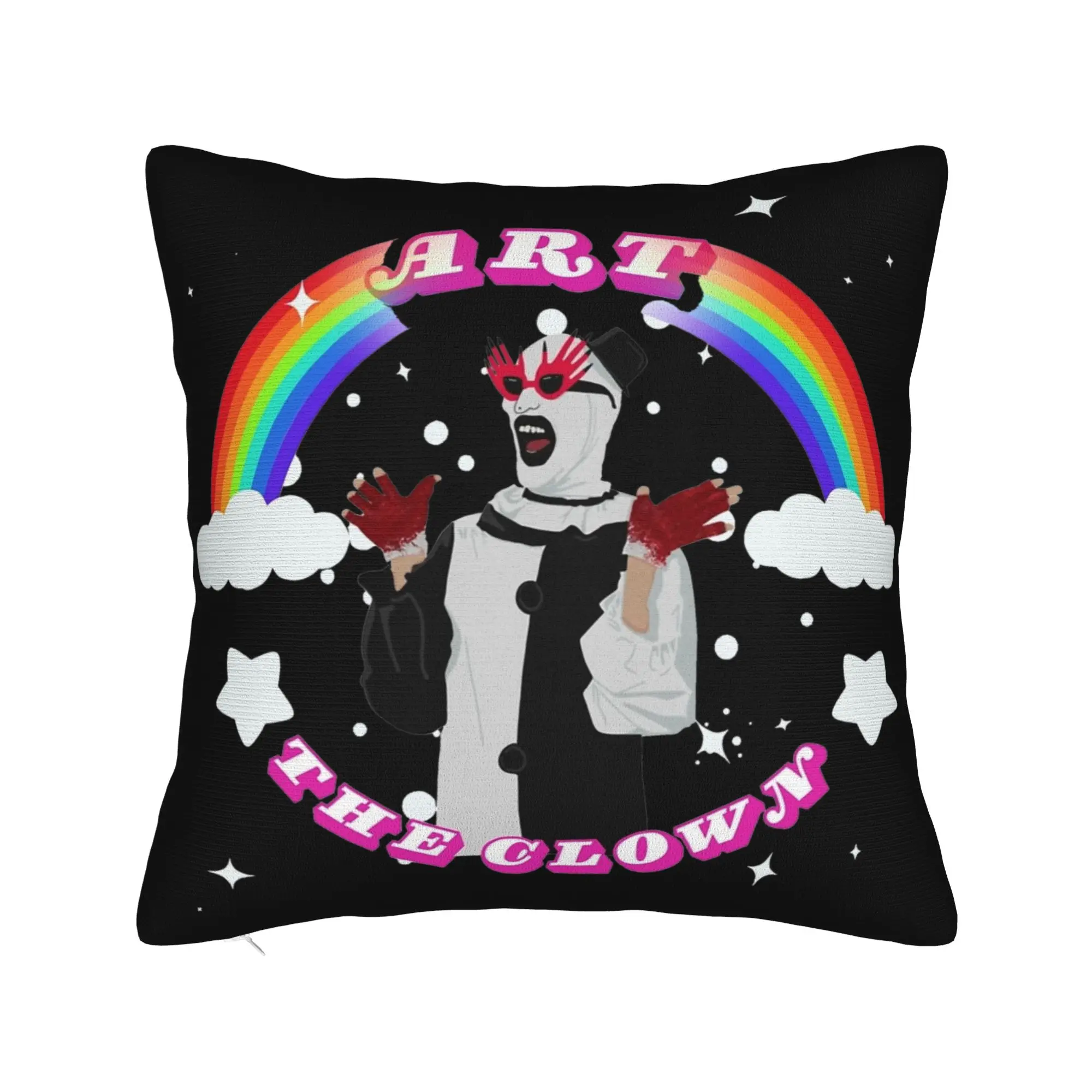 Art The Clown Terrifier Pillowcase Soft Fabric Cushion Cover Gift  Pillow Case Cover Home Zipper 40*40cm
