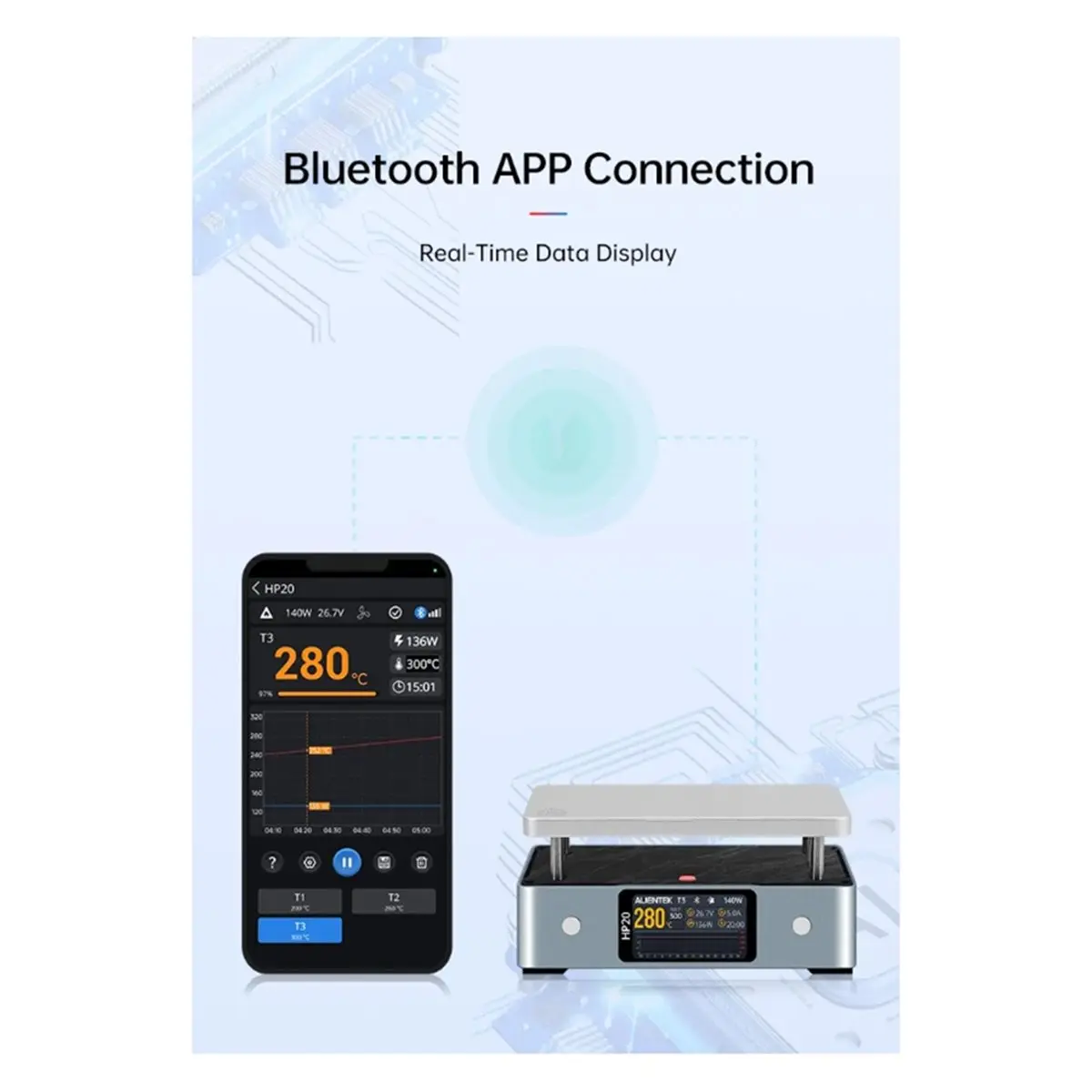 

(WSFS) HP20 Горячая пластина-подогреватель MINI, цифровая паяльная станция PD3.1 с постоянной температурой 350°C ° Нагревательный инструмент 200Вт