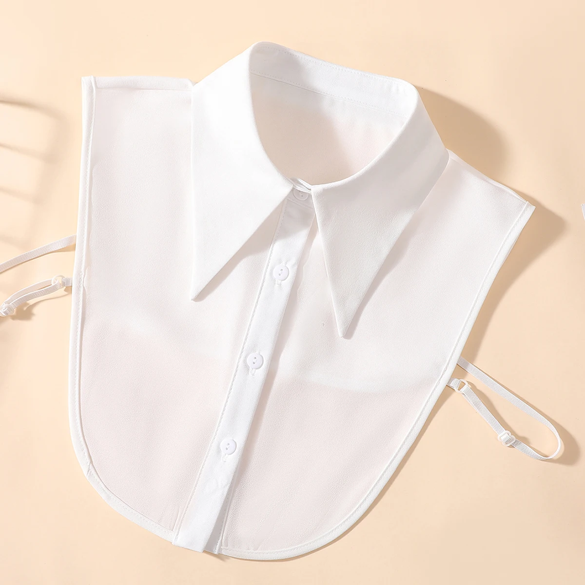 Mezza camicia da donna con colletto finto in chiffon crittografato alla moda ed elegante, colletto accessorio versatile staccabile XF-C1