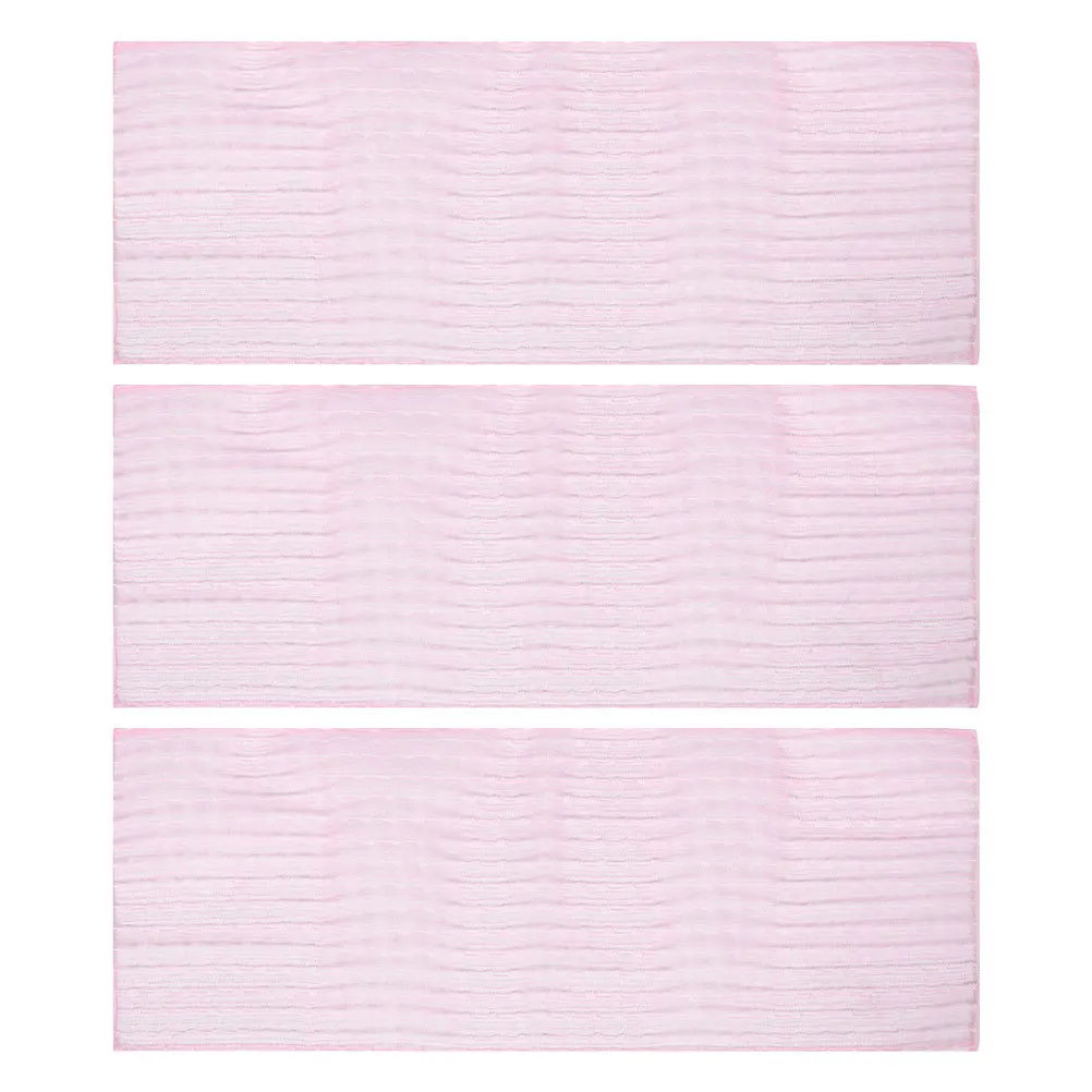 

3pcs Exfoliating Body Towel Nylon Bath Scrubber Long Strip For Full Body Clean Lightweight Portable Shower Washcloth Back Washer