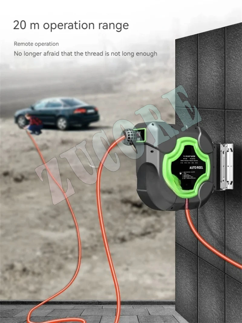 Air Drum Automatic Telescopic Hose Double Shaft 10/15/20M PU Yarn Clip Hose Pneumatic Repair, Beauty Tools