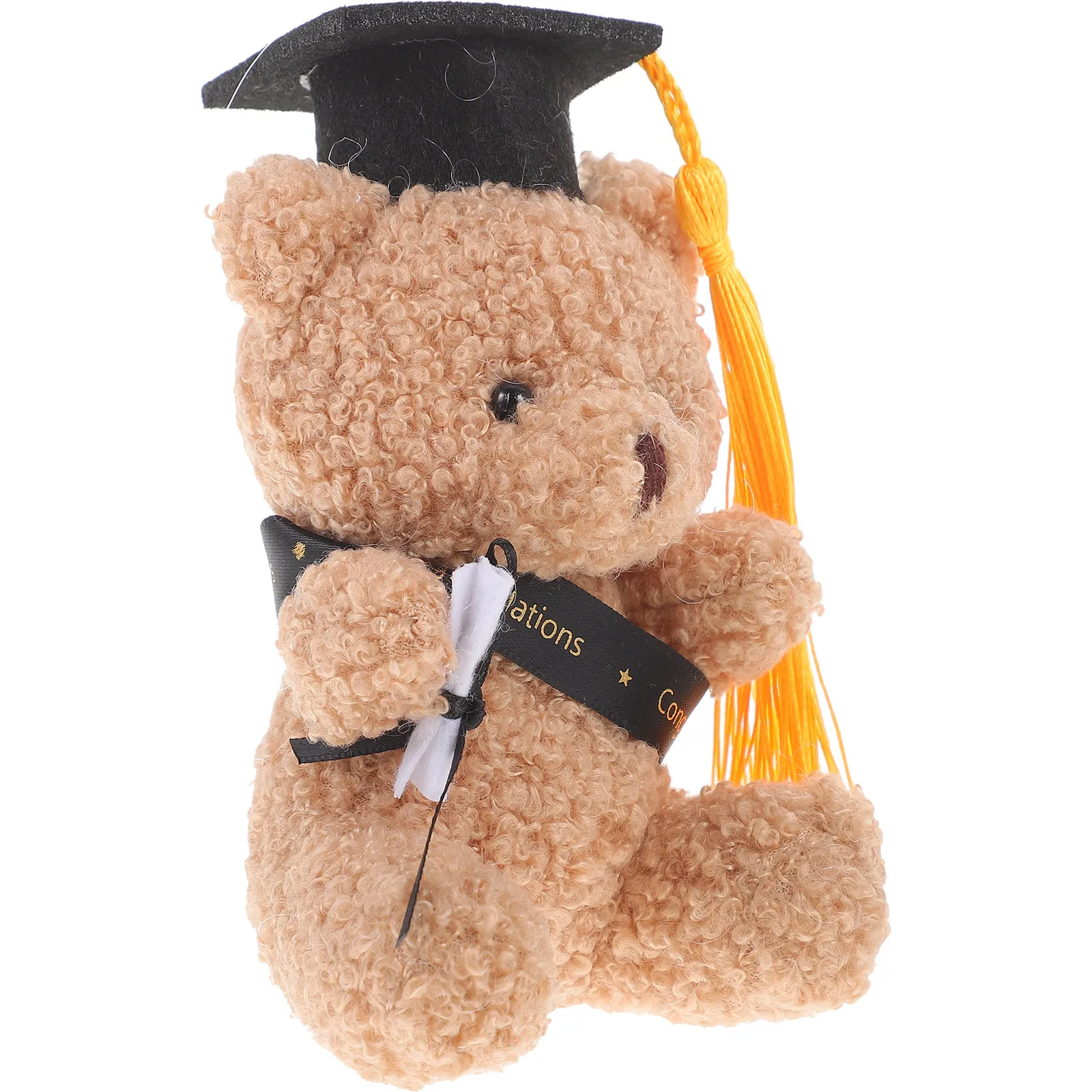 

Мини-медведь для выпускного с докторской шапочкой, простое украшение для букета, цветочный декор, тематическое украшение для выпускного, подарок