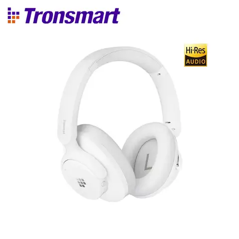 Tronsmart Sounfii Q20S Bluetooth Headphones Wireless Headset with Noise Suppression, 60 Hours Play Time, Hi-Res Audio, App Control