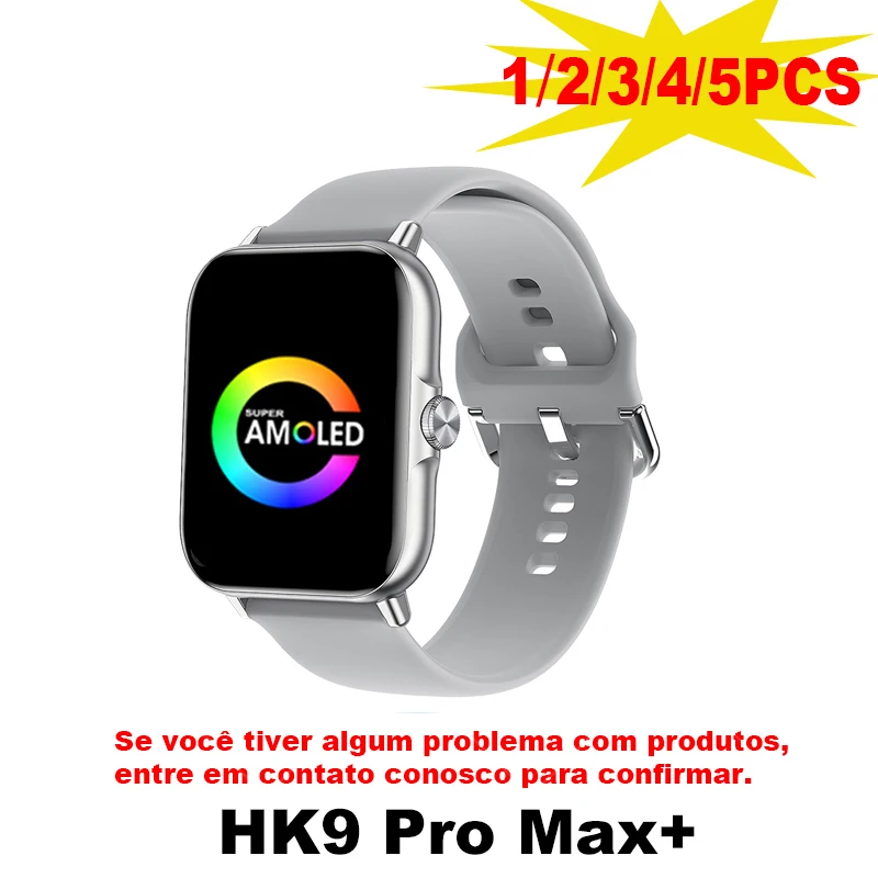 

2024 HK9 PRO MAX Plus Smart Watch Amoled Screen 47mm 1GB ROM Local Music Compass NFC AI Watchfaces Men Women Smart Watch