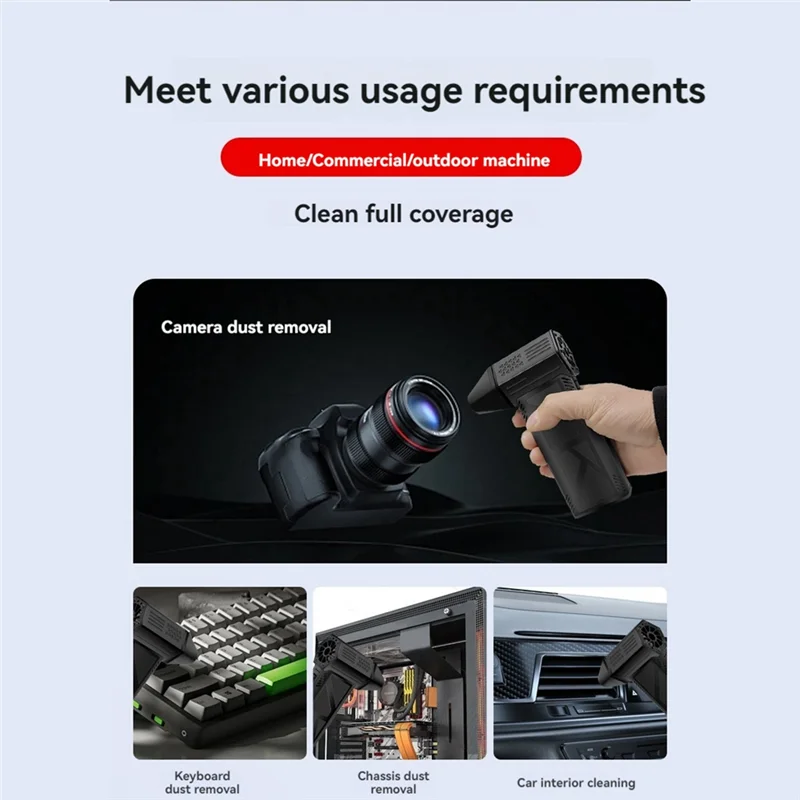 BAAO-منفاخ محرك قوي بدون فرش محمول باليد مروحة توربو صغيرة 140,000 دورة في الدقيقة سرعة الرياح 60 متر/الثانية مروحة توربو عنيفة