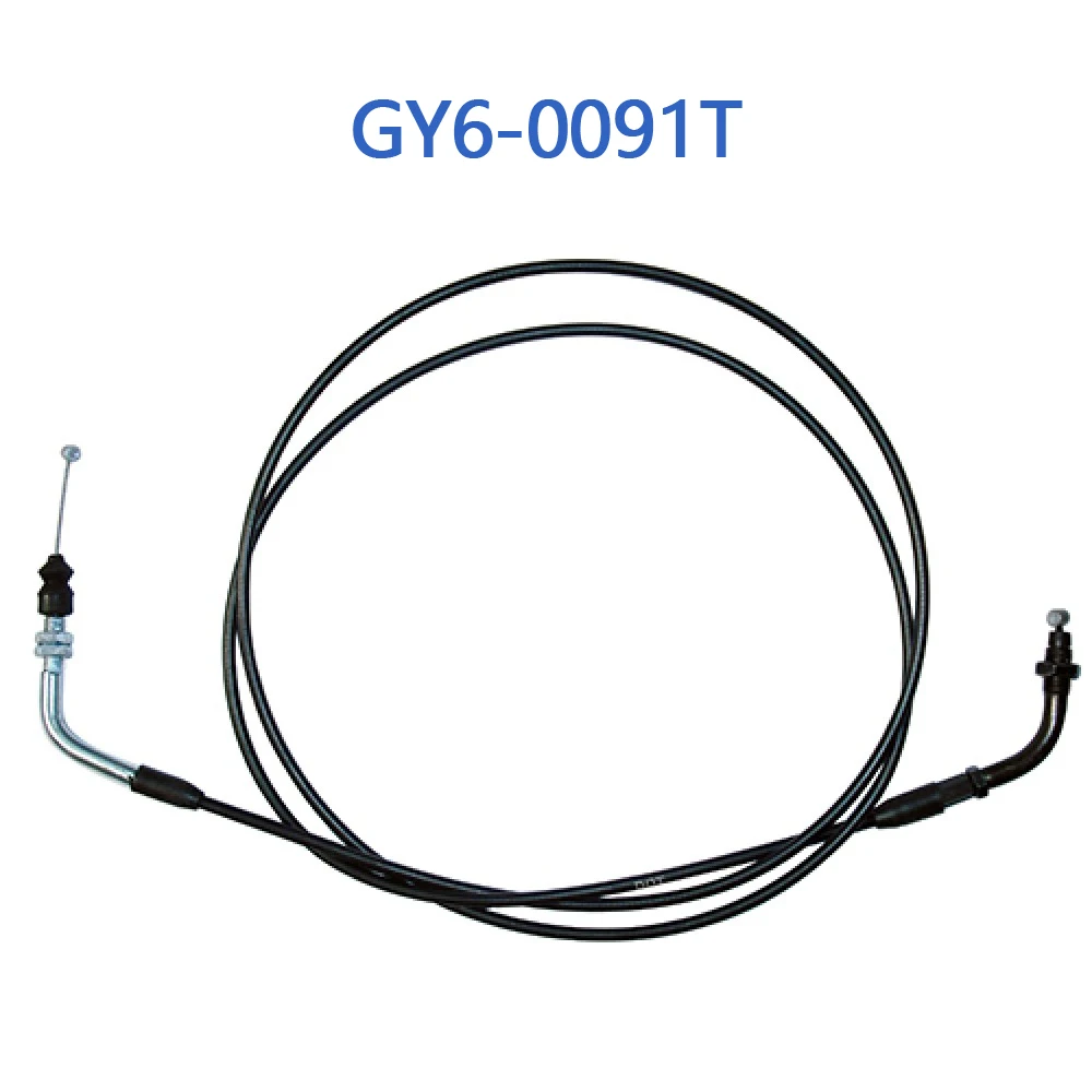 GY6-0091T Throttle Cable w/o Lock Slice For GY6 50cc 4 Stroke Chinese Scooter Moped 1P39QMB Engine