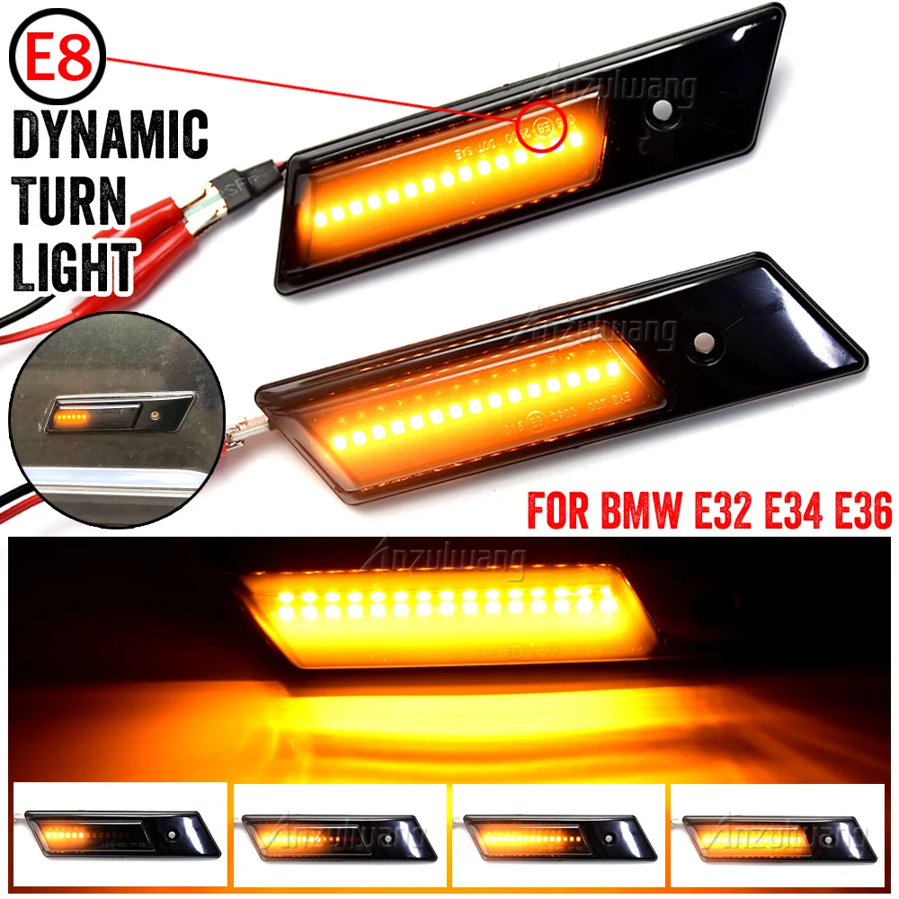 

Car LED Flashing Sequential Dynamic Turn Signal Side Marker Lamp For BMW 3 Series E36, Mod. Bj. 12/90-9/96