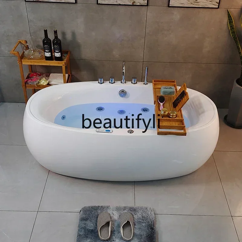 

Asmt14 New Arrivals AEuropean oval acrylic independent seamless integrated surf massage constant temperature large bathtub S 14