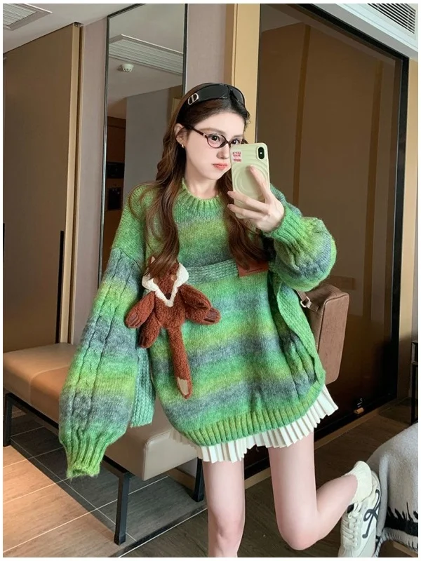 

Свитер для мужчин и женщин больших размеров (до 300 фунтов), вязаный топ с круглым вырезом, повседневный, удобный, на весну, осень, зиму