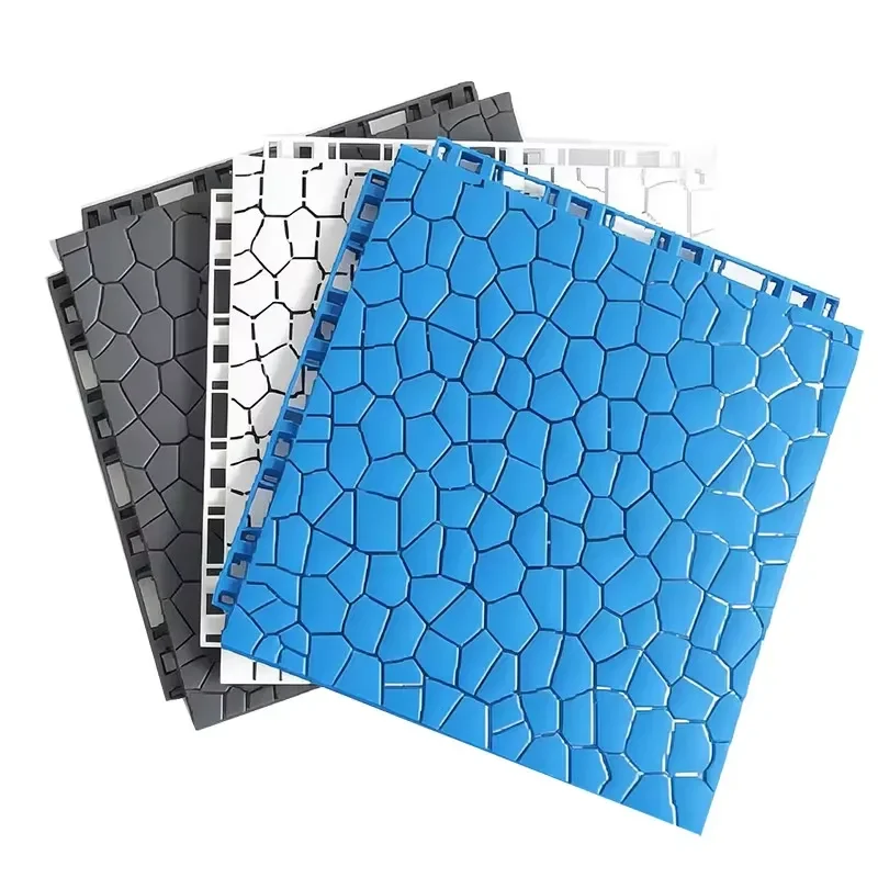 JMDS-7112 Non Slip Mat Thickened Water Ripple PVC Swimming Pool Bathroom Spliceable Wear Resistant Fast Drainage Floor
