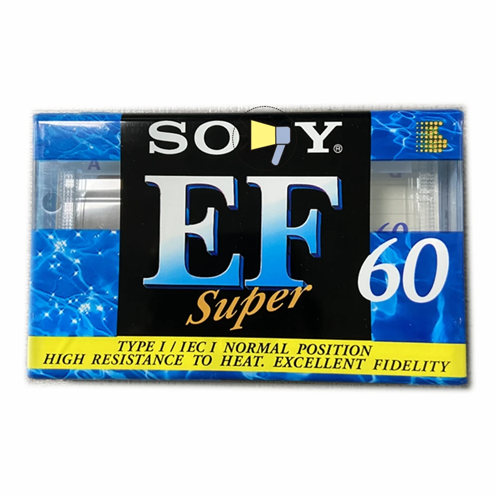 EF60 Blank Cassette Tape 60 Minutes Authentic Normal Position Type 1 Recording