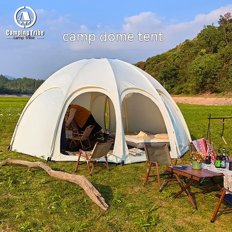 

Spherical Dome Canopy Tent, Outdoor Light Luxury Camp Hemispheric Tent, Sunshade And Rainproof Starry Sky Hotel Tent