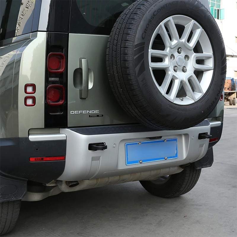 For Land Rover Defender 90 110 2020 2021 2022 Car Styling Black Car Rear Bumper Plate Trunk Sill Cover Guard Auto Accessories