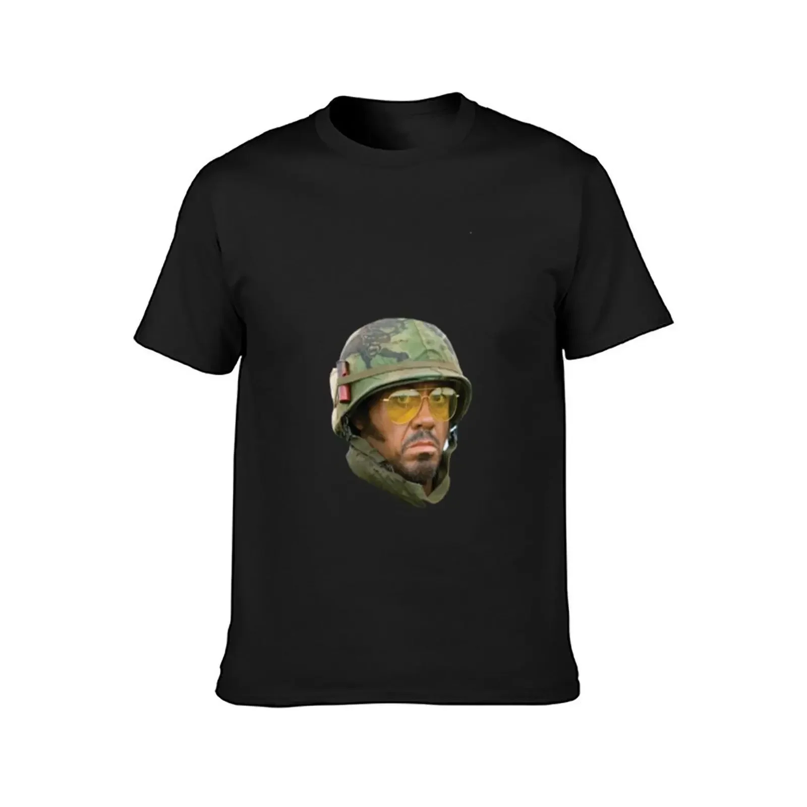 Kirk Lazarus - Head (Tropic Thunder) T-Shirt cotton graphic tees anime figures tshirts for men