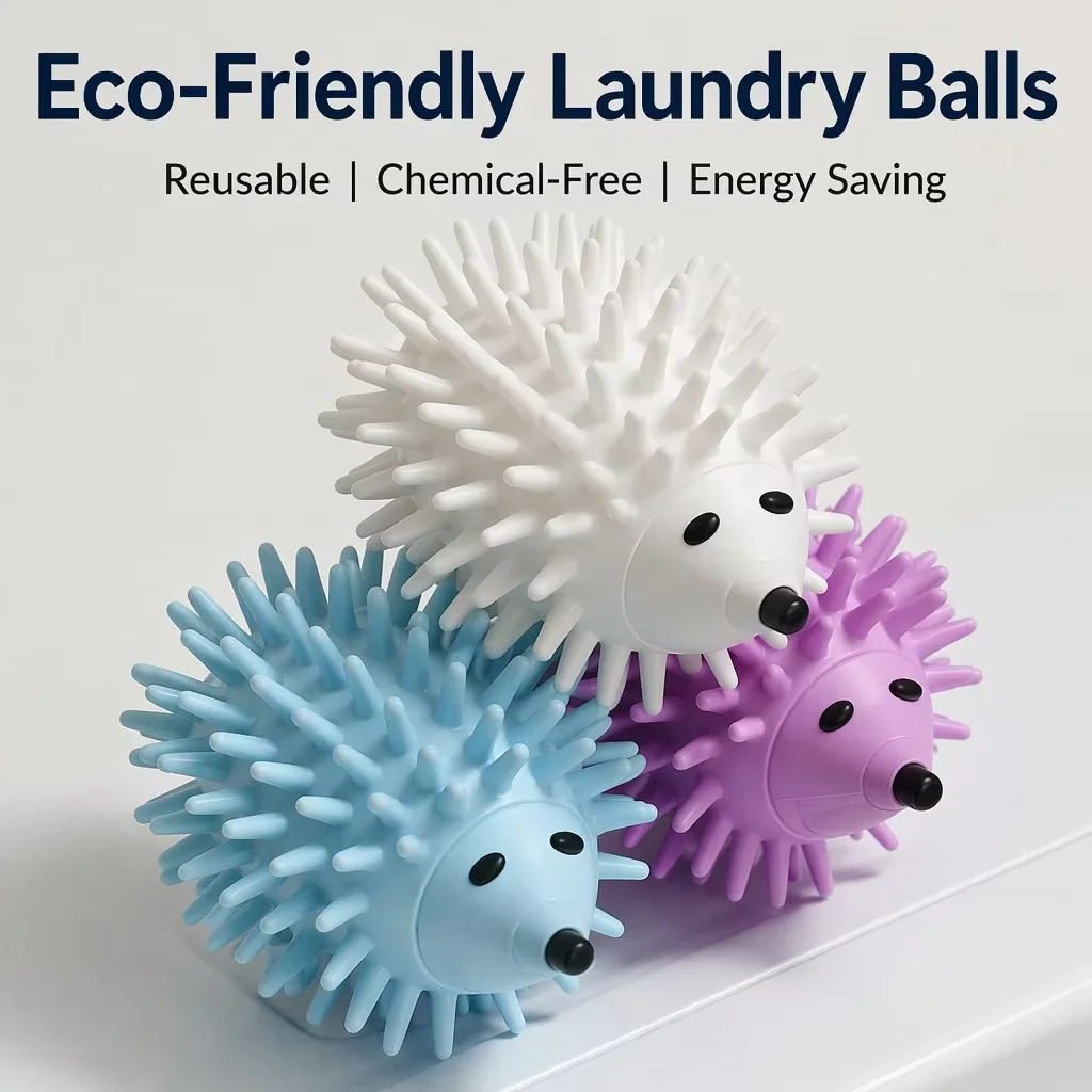 Hedgehog laundry ball anti tangling and anti knotting cleaning tool, hair removal and cleaning ball, washing and protection ball