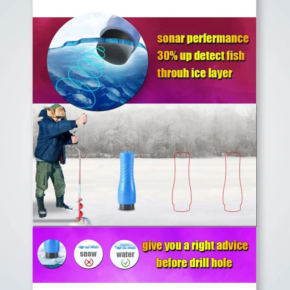 صغيرة محمولة صياد السمك كاياك السونار يده مكتشف الأسماك الجليد الصيد Castable عمق مكتشف قارب صياد الهدايا #6