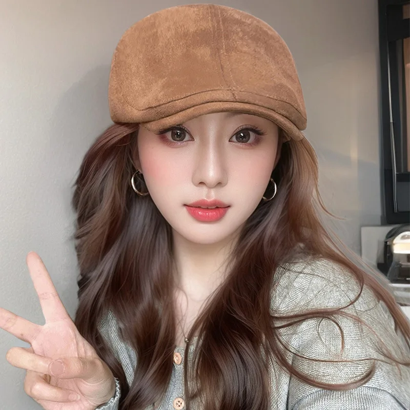 

Vintage Style Adjustable Beret for Women Classic Newsboy Cap Soft Panama Hat for Spring Autumn Casual Outdoor Wear