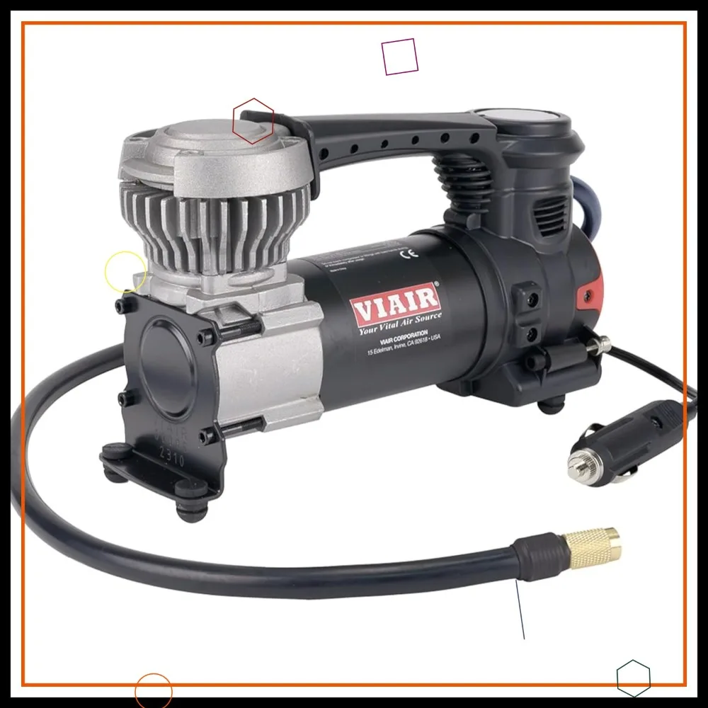

12V Portable Air Compressor for Car, Truck & SUV, Heavy Duty Tire Inflator 60 PSI with Cigarette Plug & Twist Chuck